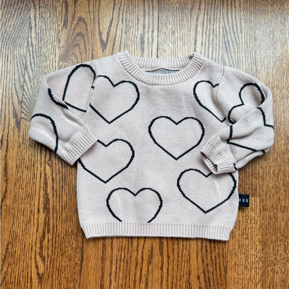 Huxbaby Heart Sweater 12-18 Months